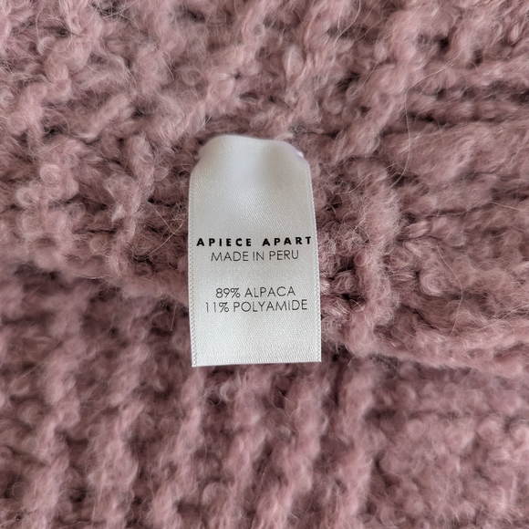 Apiece Apart Lavender Knit Cardigan - Picture 2 of 2